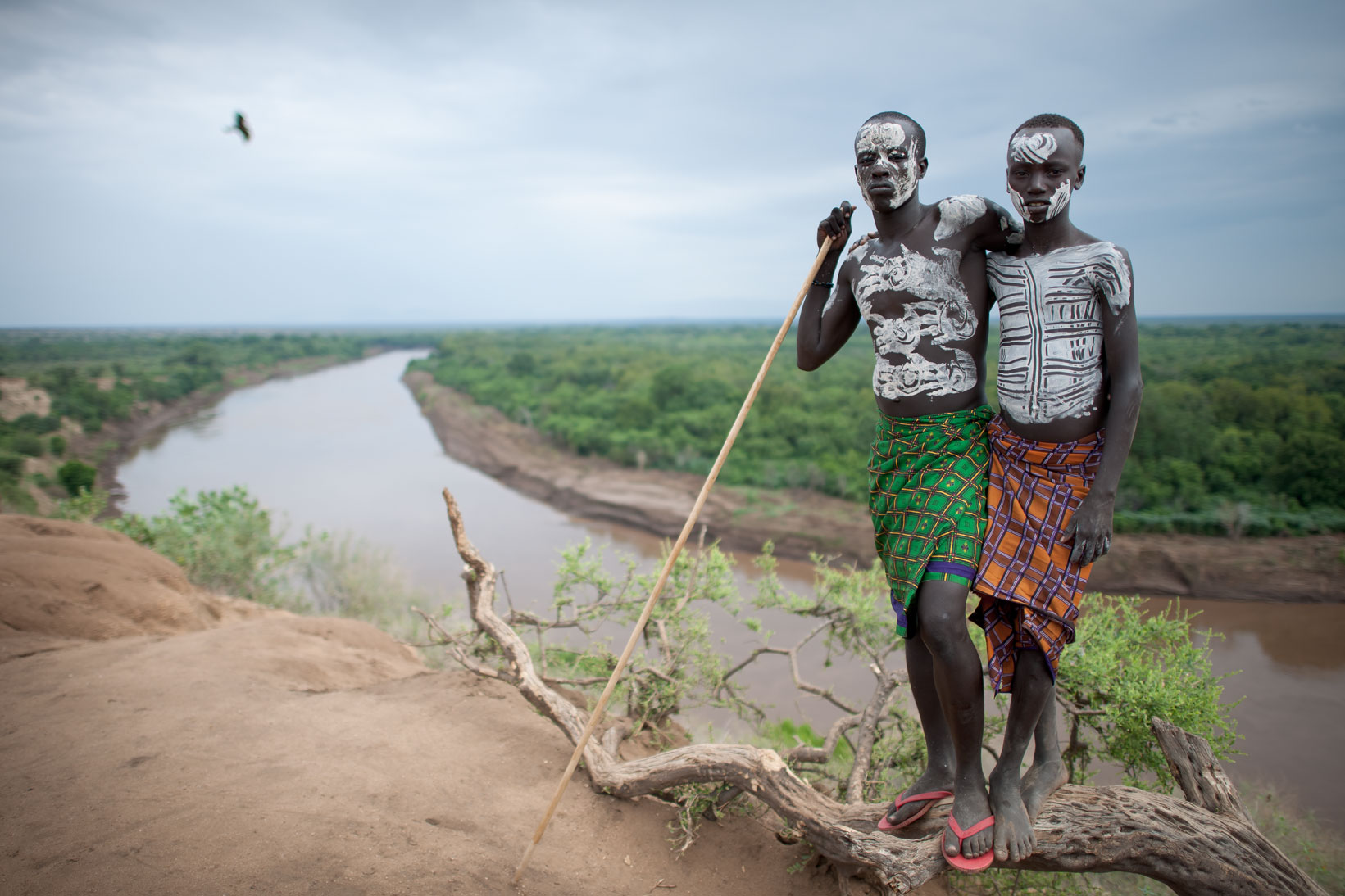 Karo tribal youth - Omo River Valley, Ethiopia